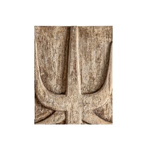 Panel decorativo Peylon de estilo étnico, fabricado en madera suar en color beige con acabado envejecido. Compatible con: 35990,35992,35993.