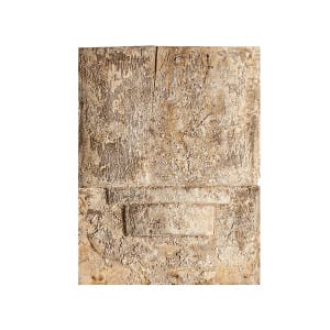 Panel decorativo Peylon de estilo étnico, fabricado en madera suar en color beige con acabado envejecido. Compatible con: 35991,35990,35993.