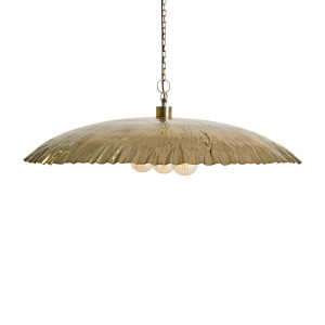 Lámpara de colgar Nalha de estilo art deco, fabricado en hierro en color oro.