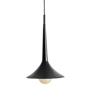 Lámpara de colgar Mondher de estilo contemporáneo, fabricado en hierro en color negro en color dorado.