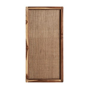 Panel decorativo Vitel de estilo boho, fabricado en fibra natural en color marrón.