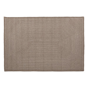 Alfombra Suzue de estilo clásico, fabricado en lana en color tonos en marrón.