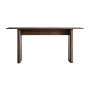 Escritorio Ravaux de estilo contemporáneo, fabricado en madera de mango en color marrón. Producto desmontable.