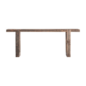 Consola Losse de estilo clásico, fabricado en madera recuperada en color marrón.