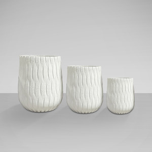 JAZMIN - SET 3 MACETEROS-BLANCO