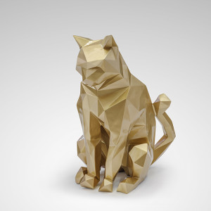 FUTURE CAT-FIGURA GATO ORO