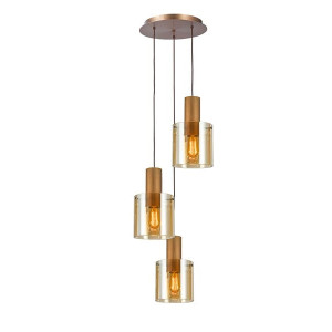 I3-VENIZE- LAMPARA 3L COBRE-AMBAR