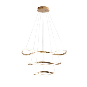 I3-NAOS-LAMPARA ORO ROSA 3 AROS D80