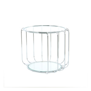 MESA AUX.·HADAS· ACERO Ø50