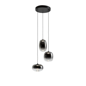 ONICE- LAMPARA 3L NEGRO-SMOKE D30