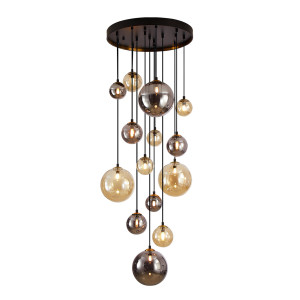 DARK-LAMPARA 14L NEGRO-LATON