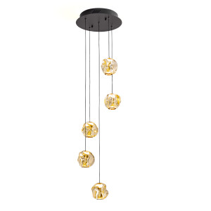ZARIA-LAMP 5L-NEGRO/BRONCE/AMBAR D25 DIM