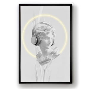 BUSTO BLANCO-CUADRO LUZ LED 80X120