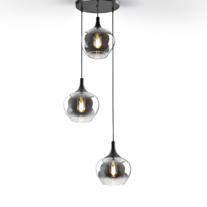 OPAZ-LAMPARA 3L NEGRO/SMOKE