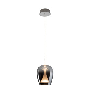 SUSPIRO- LAMPARA CROMO/SMOKY D18
