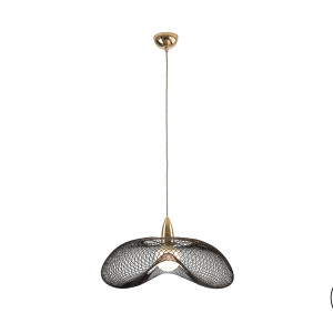 LAMPARA 1L ·FORMA·ORO/NEGRO