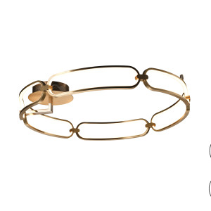 COLETTE-PLAFON LED Ø80 ORO ROSA DIM