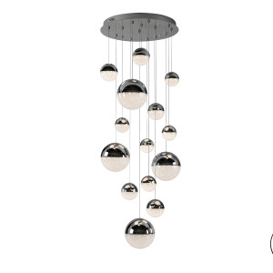SPHERE-LAMPARA 14L CROMO D60 DIMABLE