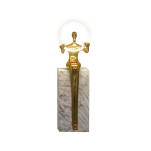EL ARO - FIGURA 1L PEDESTAL- ORO