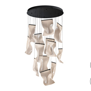VELOS - LAMPARA 13L NEGRO DIMABLE