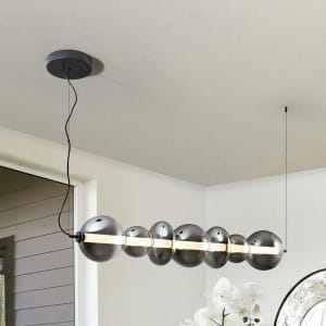 GLADIS- LAMPARA GRANDE NEGRO-SMOKE