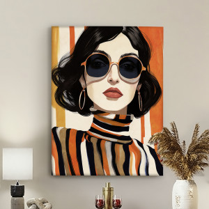 ORANGE- ACRILICO 90X120