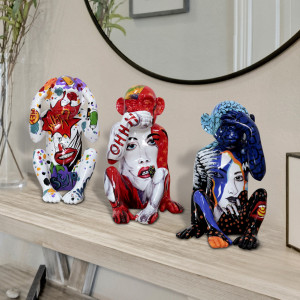 MONOS SABIOS- SET 3 FIGURAS GRAFITI