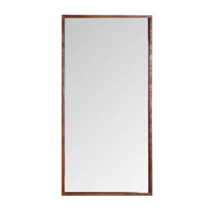 Espejo rectangular prunet de estilo colonial, fabricado en espejo en color marrón, combinado con madera dm.