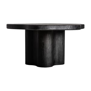 Mesa comedor wortz de estilo art deco, fabricado en madera de acacia en color negra.
