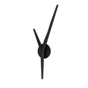 APLIQUE ARRECIFE ( 3 L ) NEGRO