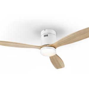 SIROCO-VENTILADOR BLANCO MADERA DIM