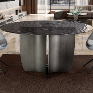 NIGHT- MESA COMEDOR 150D- PLOMO