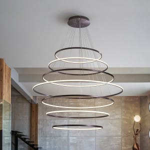ODESSA- LAMPARA 7 AROS D150-BRONCE