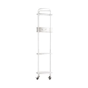 Estanteria rectangular chieti de estilo provenzal, fabricado en hierro en color blanco con acabado envejecido. Producto desmontable.