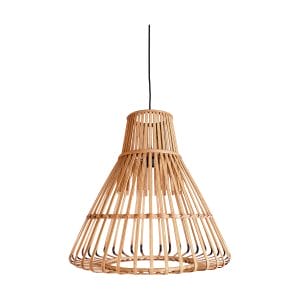 Lámpara de colgar redonda arteaga de estilo boho, fabricado en bambú en color marrón.