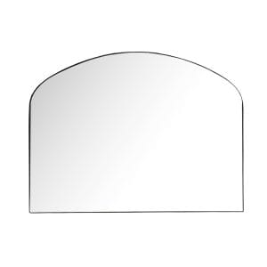 Espejo semicircular joigny, en color negro, de estilo industrial. Fabricado en hierro, combinado con cristal.