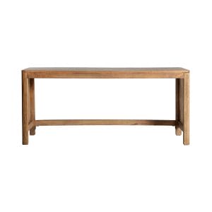 Mesa de centro trevoux de estilo nórdico, fabricado en madera de mango en color marrón con acabado natural. Producto desmontable.