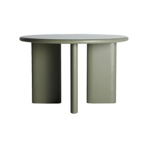 Mesa comedor Morlac de estilo contemporáneo, fabricado en madera dm en color verde.