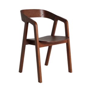 Silla Rede de estilo nórdico, fabricado en madera de haya en color marrón.