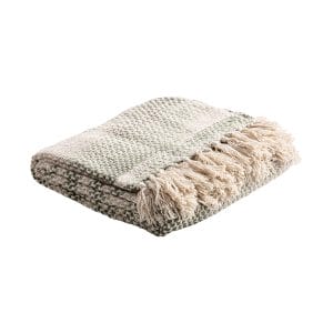 Plaid Esarhe de estilo clásico, fabricado en algodón en color beige en color tonos en verde.