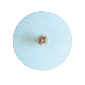 Aplique Vetra de estilo contemporáneo, fabricado en algodón en color azul, combinado con aluminio en color dorado y hierro en color negro.