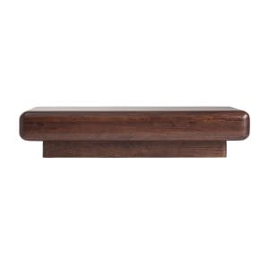 Mesa de centro Flers de estilo contemporáneo, fabricado en madera de acacia en color marrón.