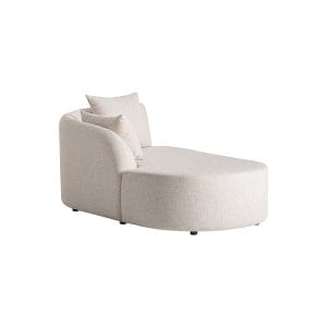 Chaise longue Vitznau de estilo contemporáneo, fabricado en polipropileno en color beige, combinado con aluminio. Producto desenfundable. Compatible con: 37704.