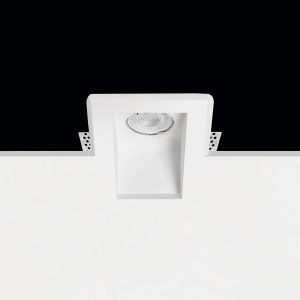 Empotrable Invisible de escayola ASTER Blanco 120.0x120x75 mm