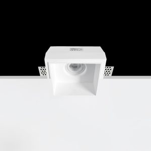 Empotrable Invisible de escayola ATOS 1 Blanco 170.0x170x75 mm