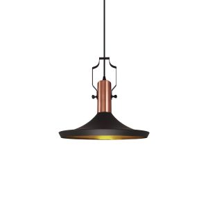 Lámpara de techo de aluminio B1065-A Cobre envejecido, Negro 250.0x360x1500 mm