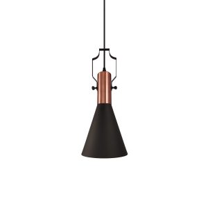 Lámpara de techo de aluminio B1065-C Cobre envejecido, Negro 350.0x180x1500 mm