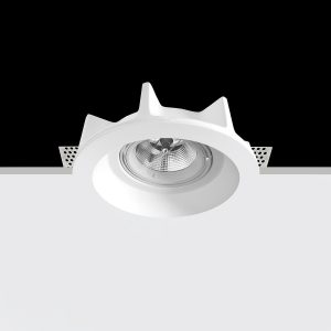 Empotrable Invisible de escayola BRENDA 1 Blanco 252.0x252x50 mm