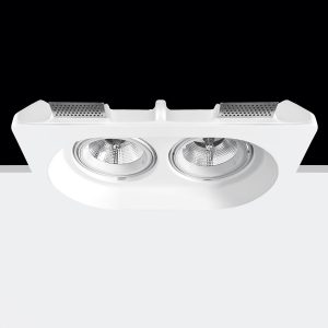 Empotrable Invisible de escayola BRENDA 2 Blanco 404.0x250x50 mm