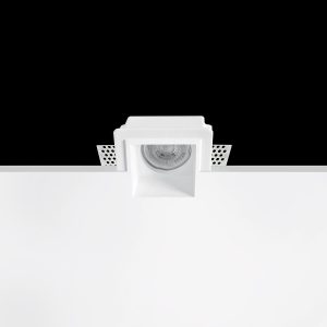 Empotrable Invisible de escayola CAMELIA Blanco 90.0x90x45 mm